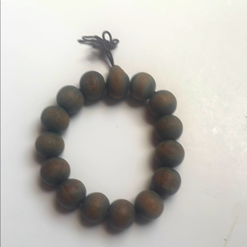 Natural Wooden Bead Bracelet